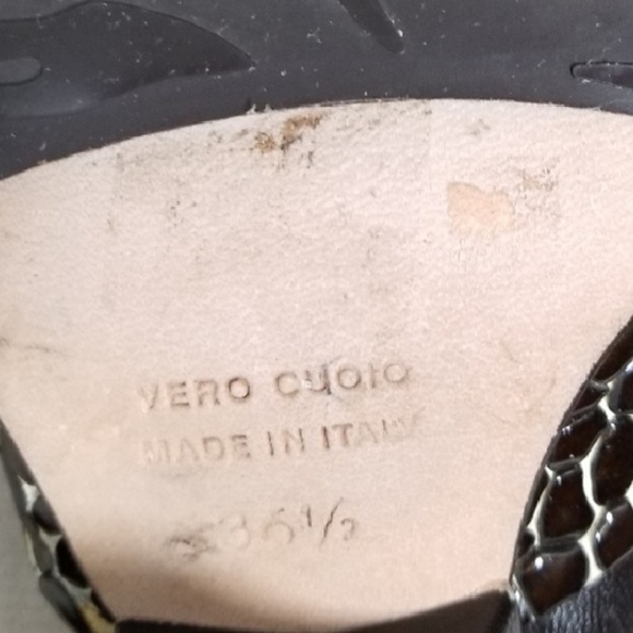 Taryn Rose Reptile Print Slide Sandal - Picture 7 of 7